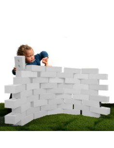 Ladrillos de construcción Foam Blanco 25 pcs