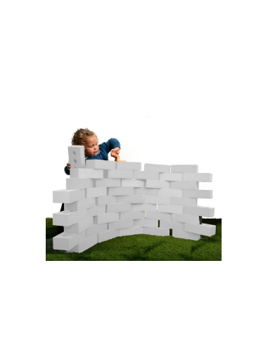 Ladrillos de construcción Foam Blanco 25 pcs