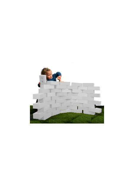 Ladrillos de construcción Foam Blanco 25 pcs