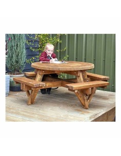 Mesa de picnic Redonda Madera
