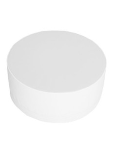 Puf cilindro blanco