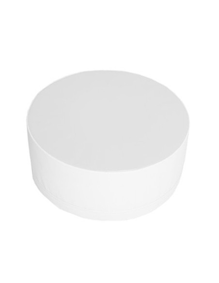 Puf cilindro blanco