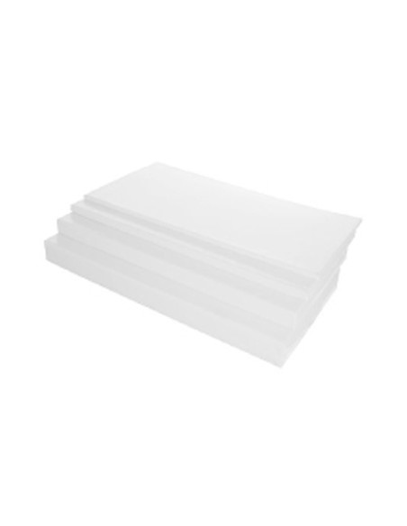 Tapiz para suelo rectangular blanco