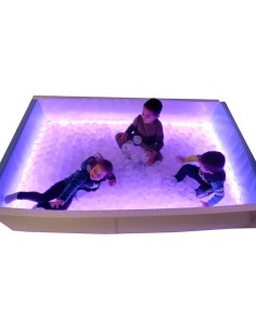 Piscina bolas plegable con luz