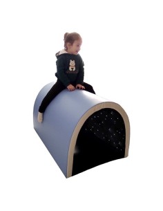 Túnel estrellas de luz blanco 2