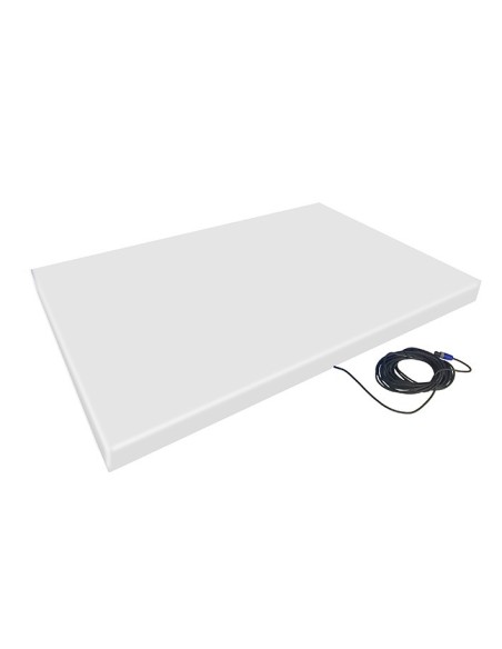Plataforma vibroacústica acolchada blanca