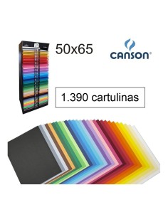 Contenido + Expositor Cartulina Iris 50x65