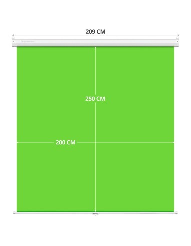Pantalla Chroma PARED 200x250