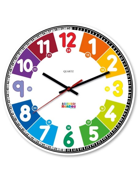 Reloj didáctico numeros 28 cm