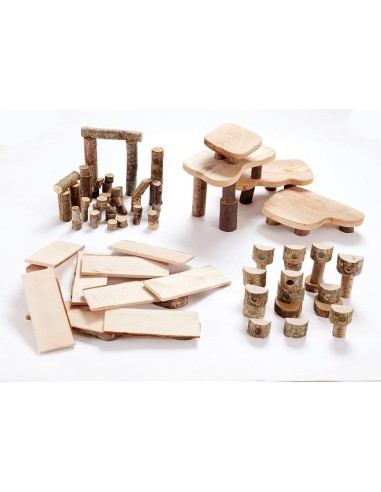 Set construcción rústico madera