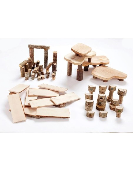 Set construcción rústico madera