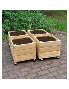 Jardinera cuadrada móvil PK4