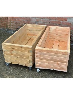 Jardinera rectangular móvil PK2