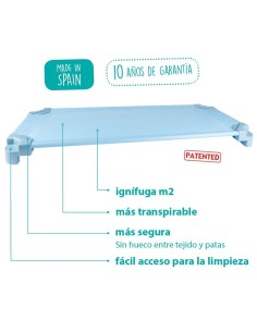 Camita apilable Infantil + sábana 2
