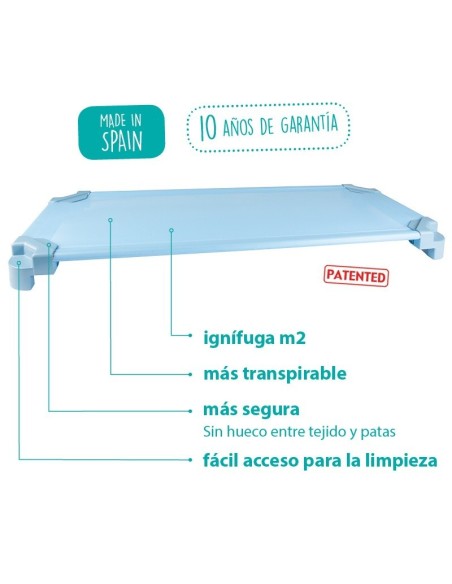 Camita apilable Infantil + sábana
