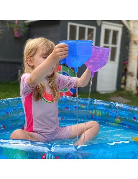 Set de embudos translúcidos