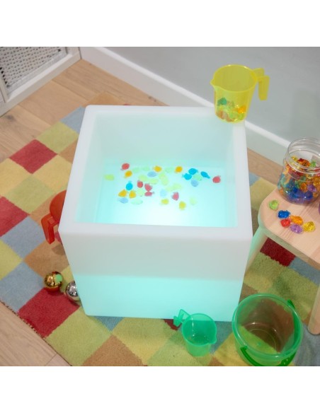 Cubo de manipulación con luz