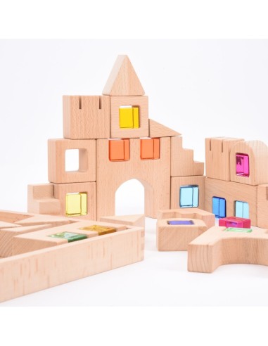 Bloques de construcción con gemas