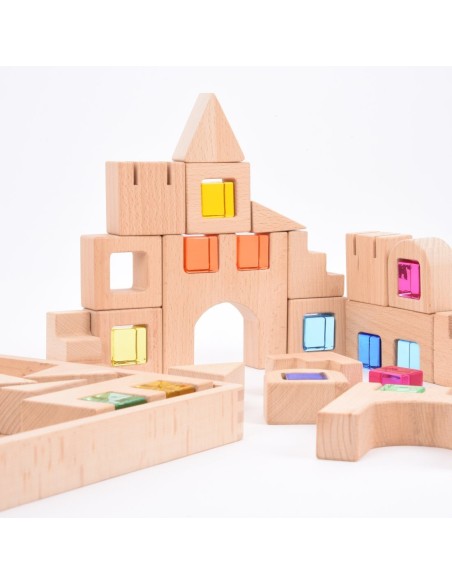 Bloques de construcción con gemas