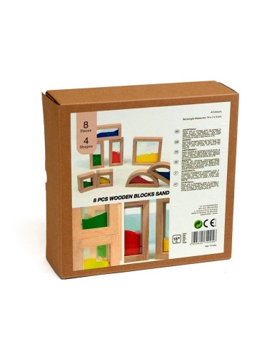 Bloques madera arena