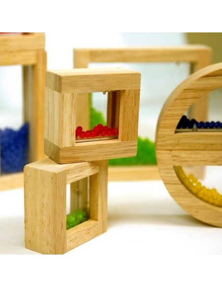 Bloques madera cuentas