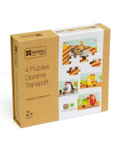 Diorama 4 Puzzles Transporte