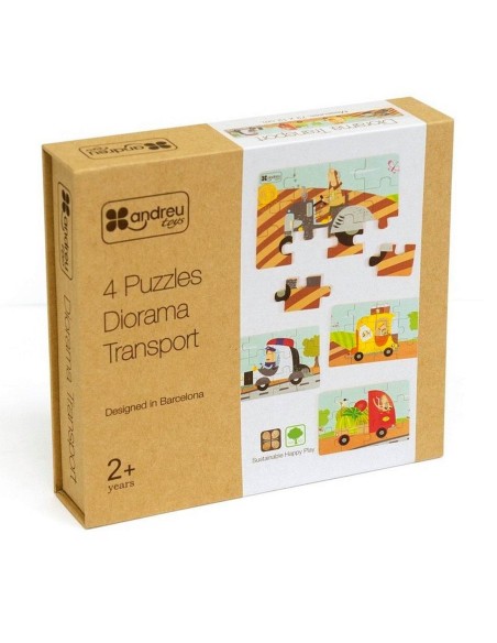 Diorama 4 Puzzles Transporte