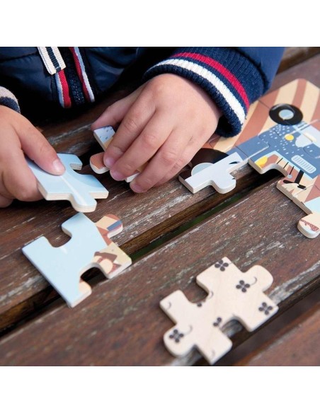 Diorama 4 Puzzles Transporte