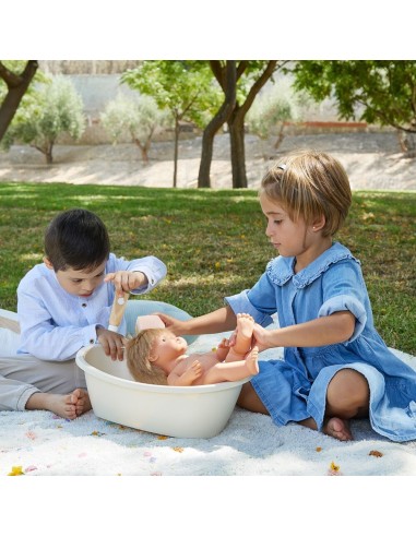 Bañera con esponja para muñeco