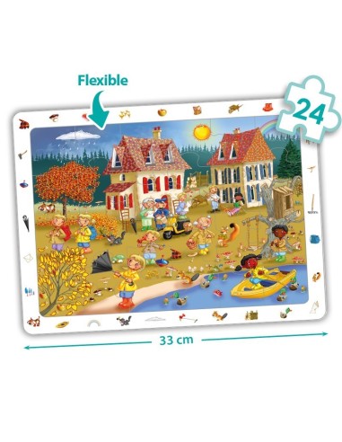 Set 4 puzzles de observación: 4 Estaciones