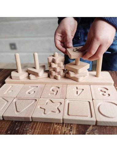 Geo formas ensertables sensorial