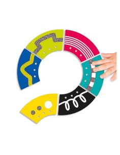 Tacto fichas para enlazar recorridos