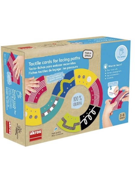 Tacto fichas para enlazar recorridos