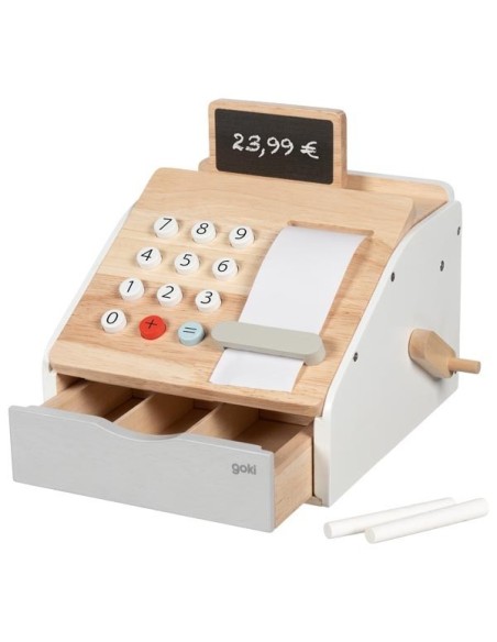 Caja registradora de madera
