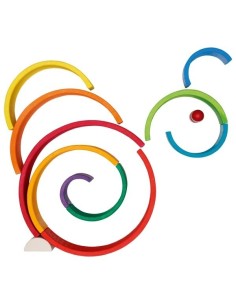 Arco iris madera grande 11 piezas 2