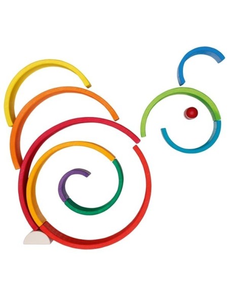 Arco iris madera grande 11 piezas