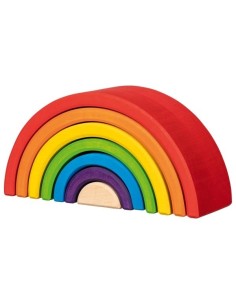 Arco iris madera pequeño 7 piezas