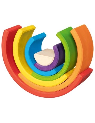 Arco iris madera pequeño 7 piezas