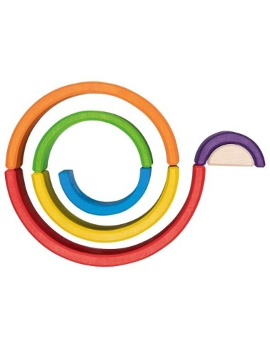 Arco iris madera pequeño 7 piezas
