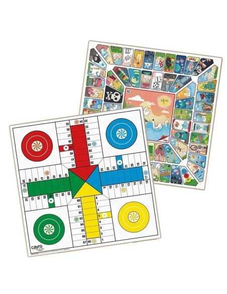 Tablero Parchís-oca madera 40cm