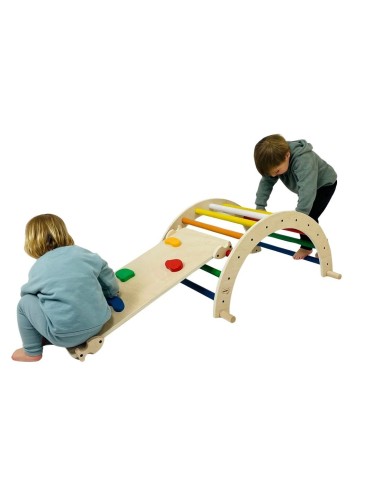 Arco + Rampa de aprendizaje Pikler COLOR