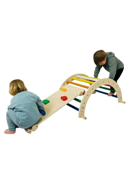 Arco + Rampa de aprendizaje Pikler COLOR