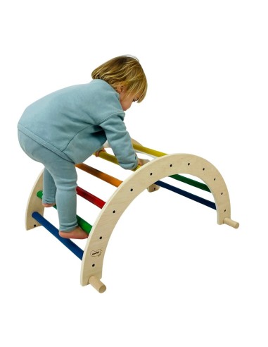 Arco + Rampa de aprendizaje Pikler COLOR