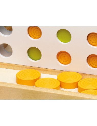 Cuatro en raya de madera FSC