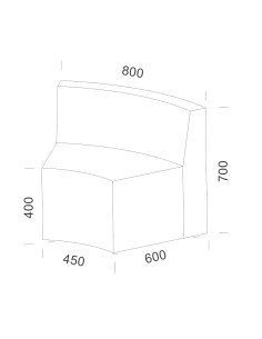 Pouffe ARC Respaldo largo 2