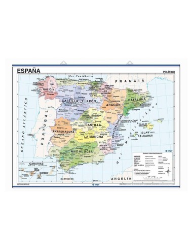Mapa Mural ESPAÑA 100x140 F/P