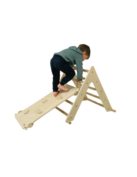 Triángulo + Rampa con presas Pikler