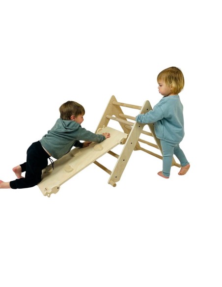 Triángulo + Rampa con presas Pikler