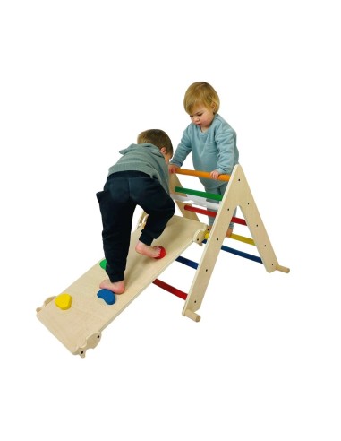 Triángulo + Rampa con presas Pikler COLOR