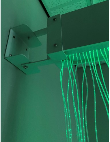 Cortina de fibra óptica con soporte